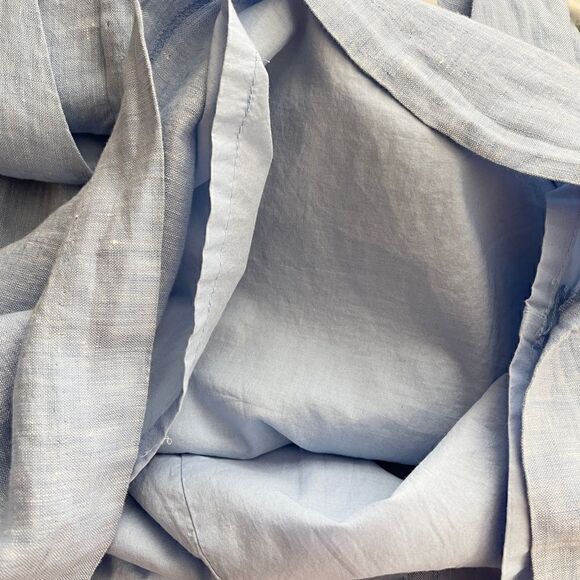 Loft Linen Sleeveless Tie Front Dress Size 10P - Picture 5 of 7